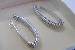 Orecchini in Oro bianco con Perle