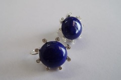Orecchini in Argento, con Lapislazzuli e Zirconi sintetici